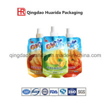 Laminated Plastic Shaped Bag for Jelly Package with Spout